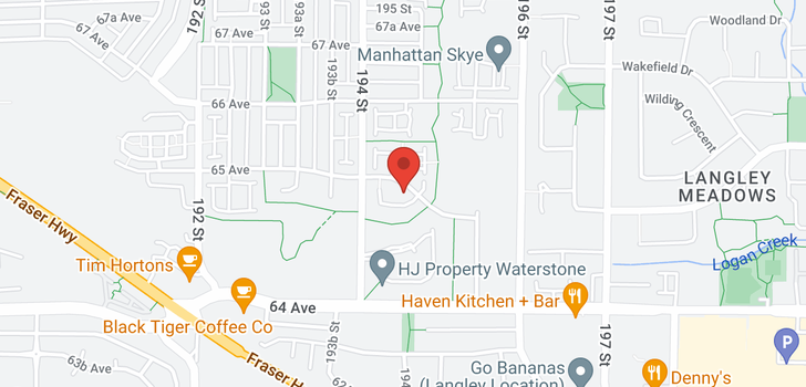 map of 22 19478 65 AVENUE